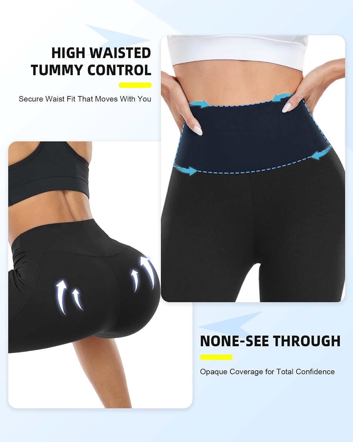 image:imageAoliks Biker Shorts Women with Pockets 8 High Waisted Tummy Control Running Workout Spandex Gym Volleyball Yoga Shorts