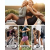 Aoliks 4 Pack 8″/5″ Biker Shorts Women Tummy Control, High Waisted Workout Gym Shorts for Athletic Yoga Running
