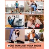 Aoliks 6 Pairs Pilates Grip Socks for Women, Non-slip Yoga Athletic Socks for Barre Ballet Barefoot Workout Hospital(Multicolor 012)