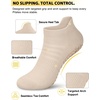Aoliks 6 Pairs Pilates Grip Socks for Women, Non-slip Yoga Athletic Socks for Barre Ballet Barefoot Workout Hospital(Multicolor 013)