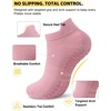 Aoliks 6 Pairs Pilates Grip Socks for Women, Non-slip Yoga Athletic Socks for Barre Ballet Barefoot Workout Hospital(Multicolor 0143)